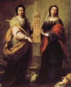 Bartolome Esteban Murillo, San Seta and St. Lucie Princess Na